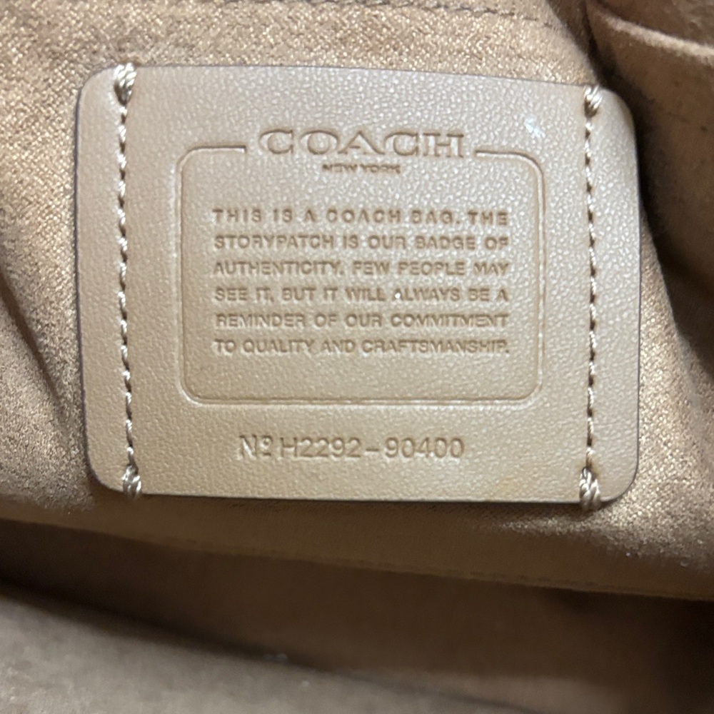 Coach Cream and Brown Crossbody Bag - Picture 5 of 13